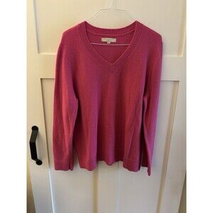 LOFT Women’s Pink V-neck Sweater XXL